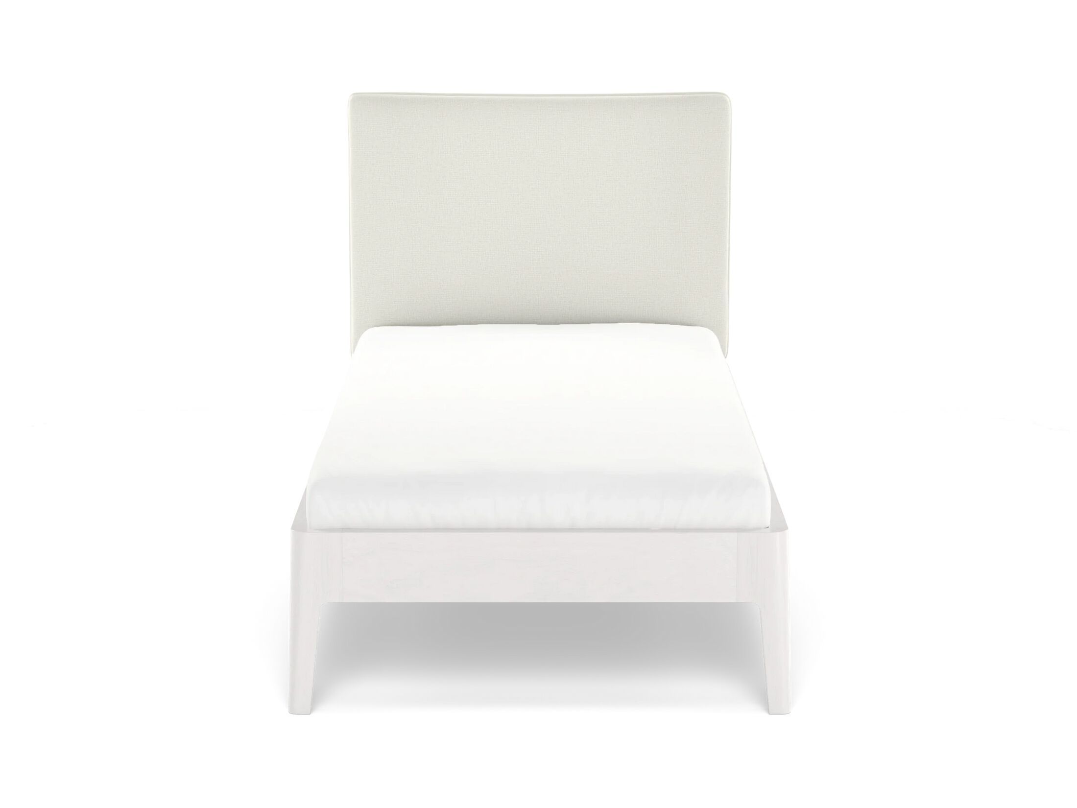 Деревянная съемная односпальная кровать с мягким изголовьем Noah Living белье ARCH-00108161 - Вид №1