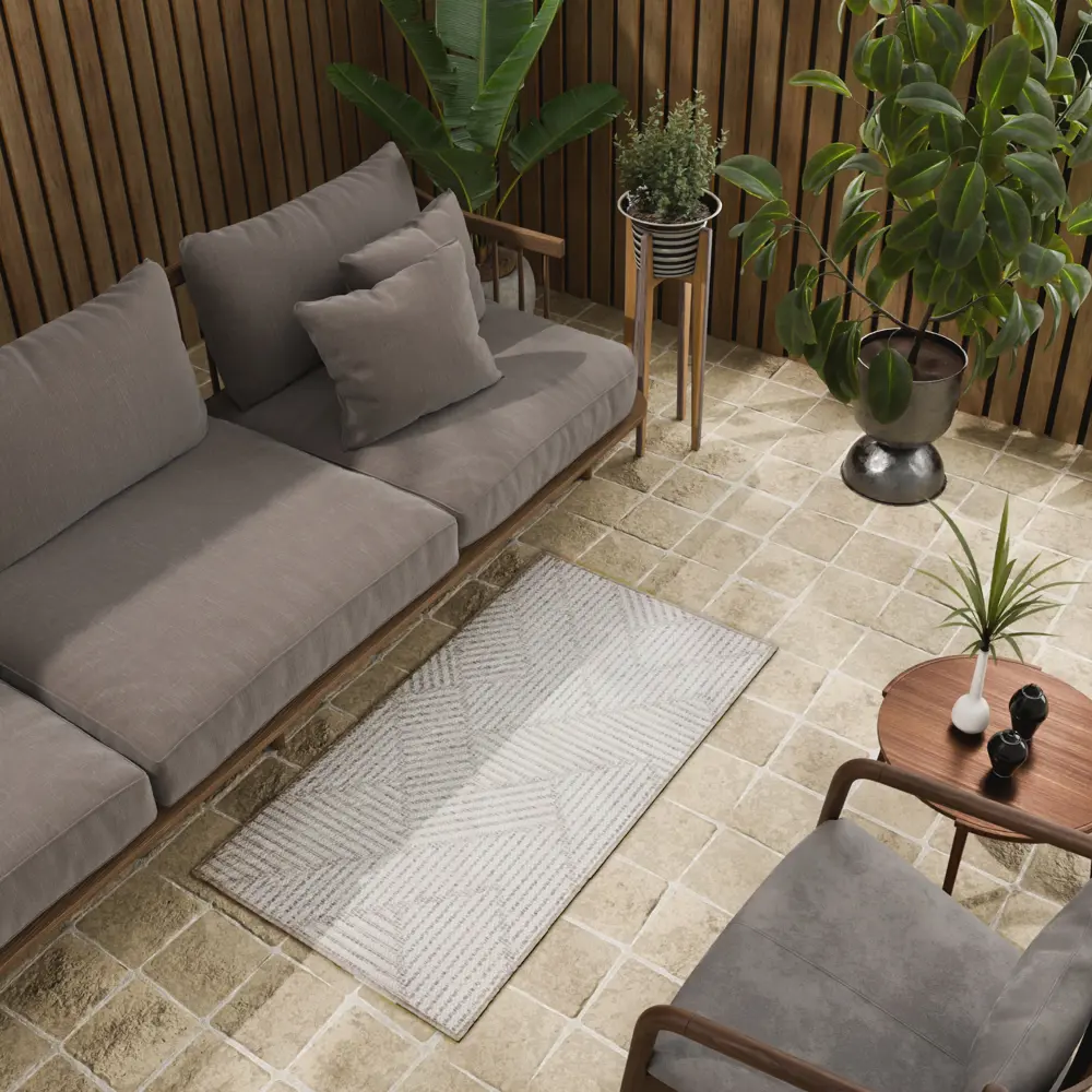 Циновка Дели 60x110 см полипропилен 84116_53211 цвет кремовый ROYALTAFT STLM-2018932 - Вид №5