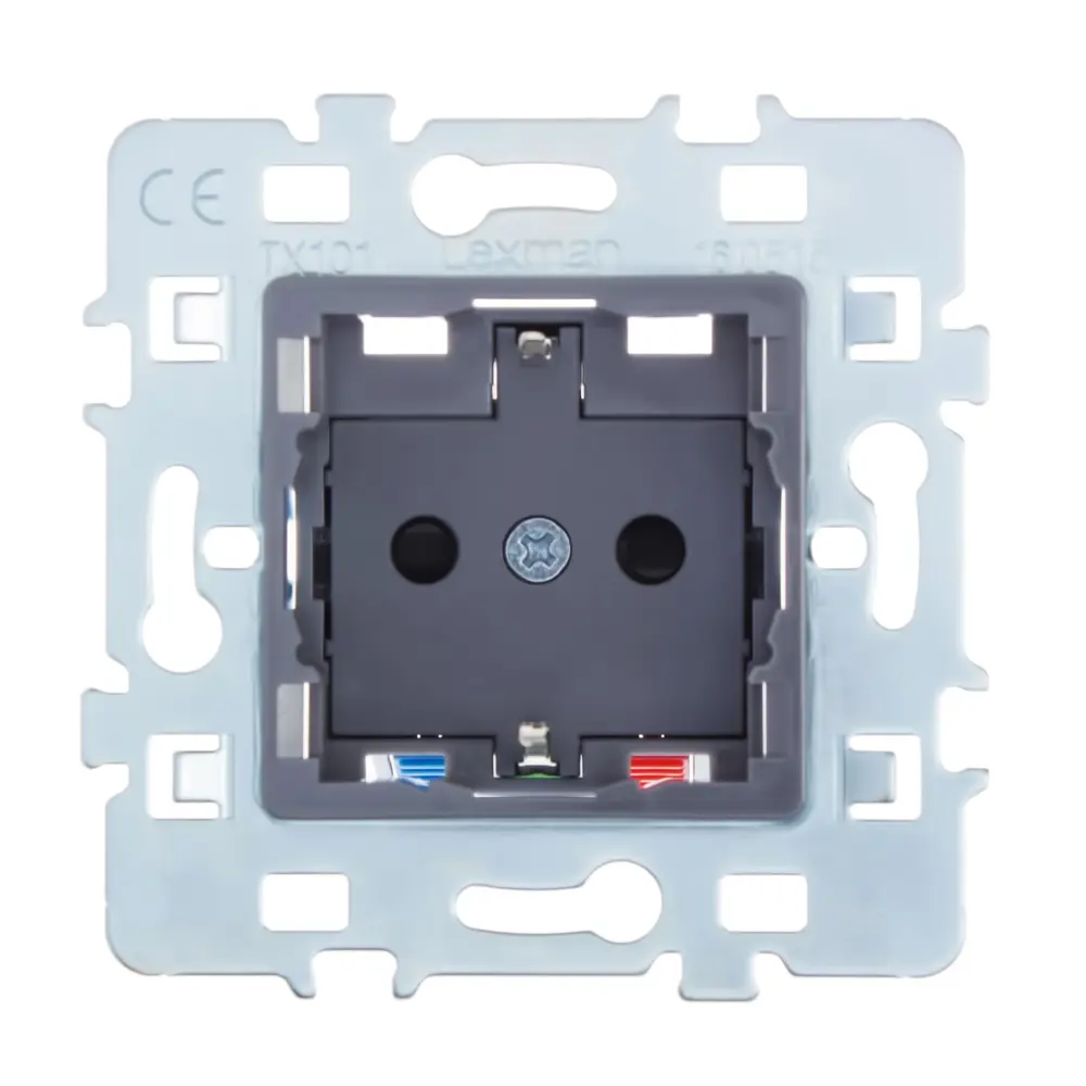 Розетка встраиваемая Lexman Cosy с заземлением цвет серый STLM-2044255