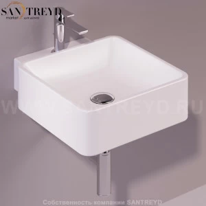 FL15BIANCO Подвесная раковина настенная квадратная Simas Flow белая