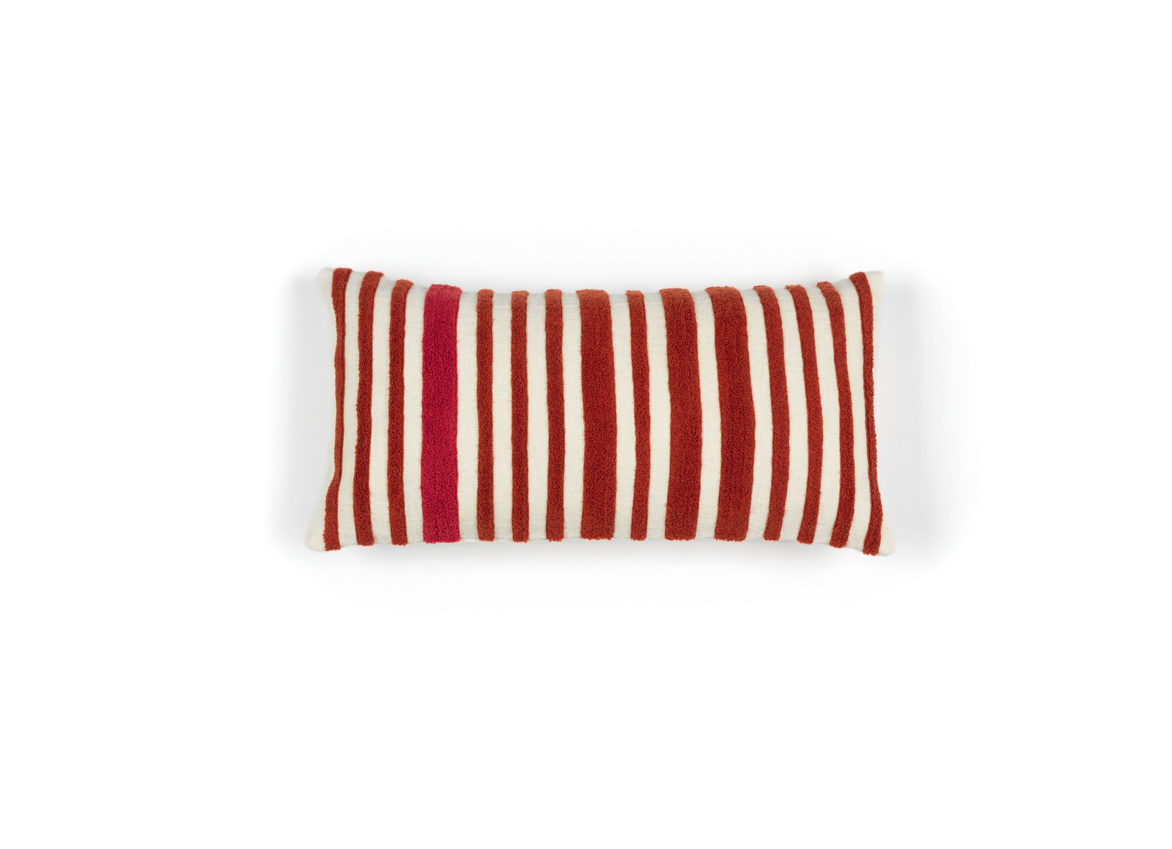 Льняная прямоугольная вышитая полосатая подушка Élitis MONTERREY ARCH-00115529 - Вид №4