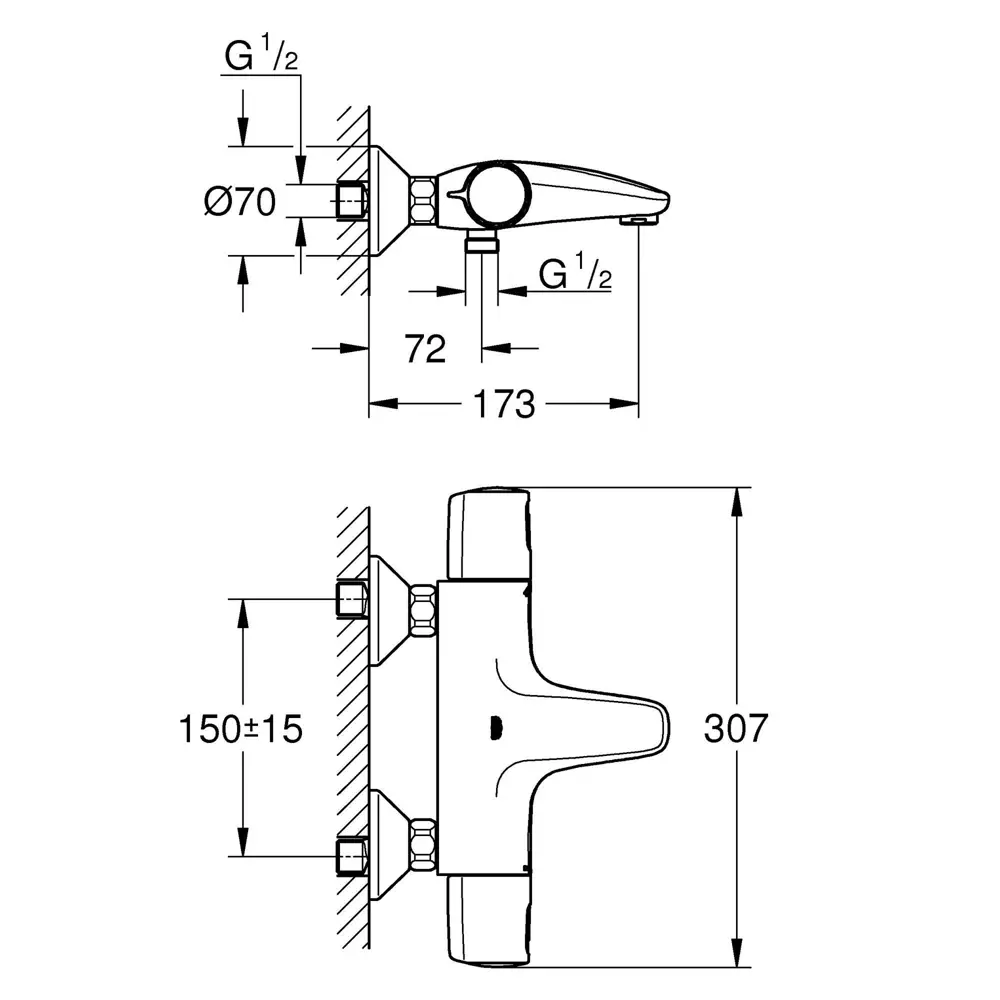 Термостат для ванны Grohe Precisionst Trend 19076442 STLM-2033618 Precision Trend - Вид №9
