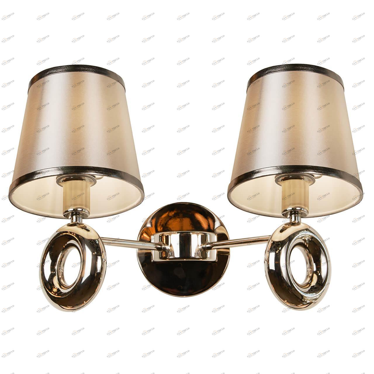 Бра настенное коричневое iLamp Brooklyn Nickel W2401-2 ILAMP BROOKLYN 00-3949171 Коричневый 