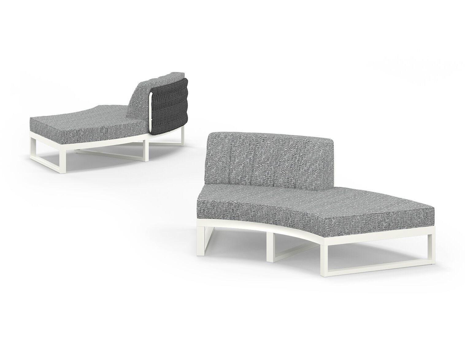 Тканевый изогнутый модульный садовый диван MAMAGREEN Munia ARCH-00038936 - Вид №7