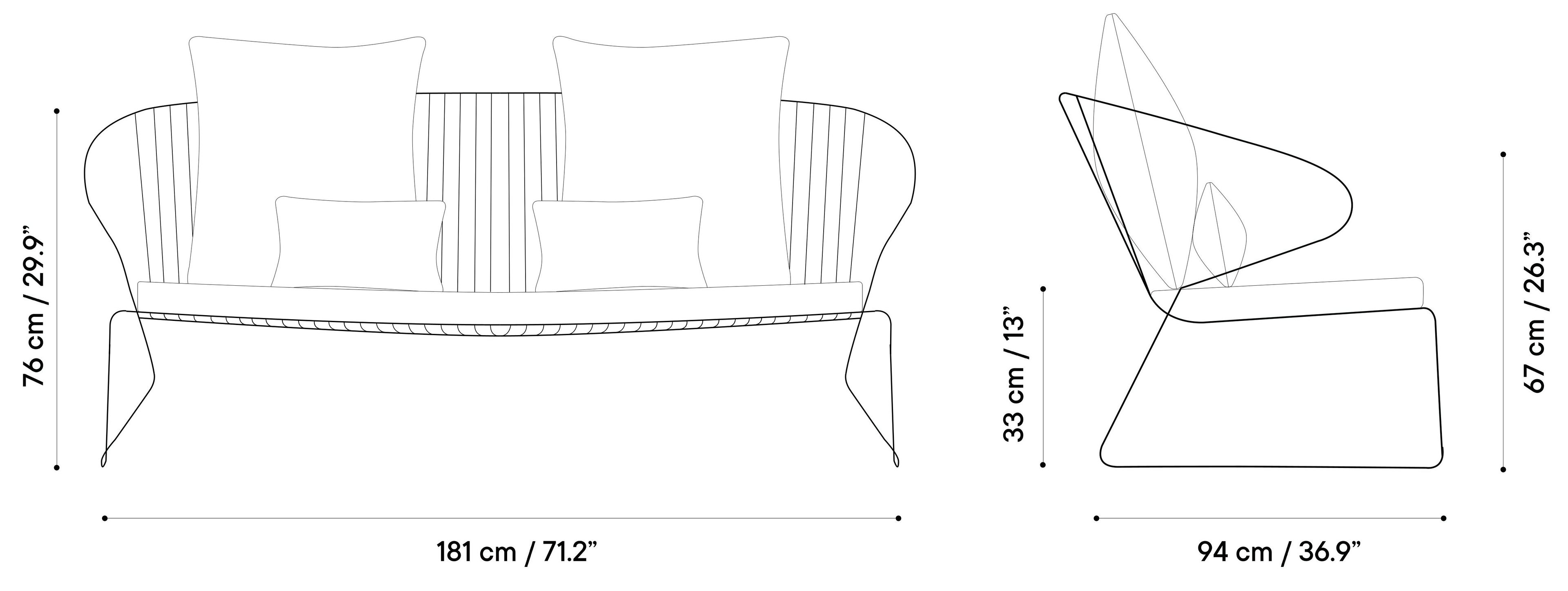 Стальной диван iSimar Bolonia ARCH-00107816 - Вид №19