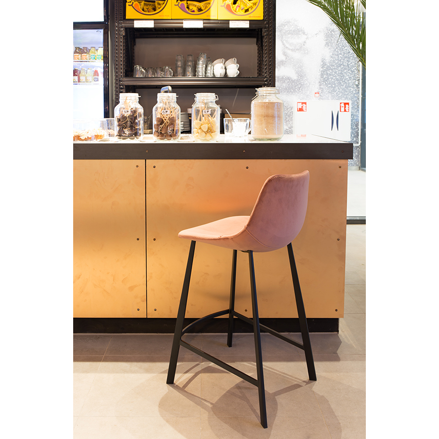 Стул высокий Franky оранжевый Dutchbone 1500068 - Вид №1