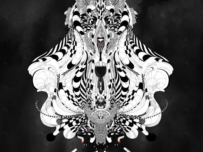 MOMENTI Авторский художественный принт Crazy home paintings Nc-008