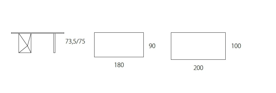 Фиксированный стол с деревянной столешницей RIFLESSI Cubric ARCH-00139699 - Вид №2