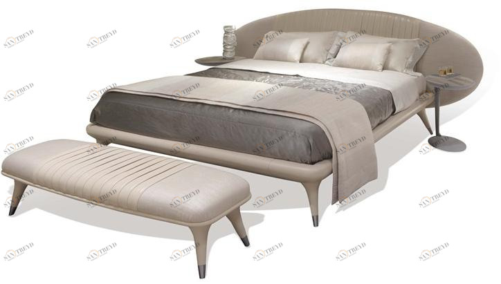 Visionnaire Кровать двуспальная с обивкой кожей Princess sun-id-1516099