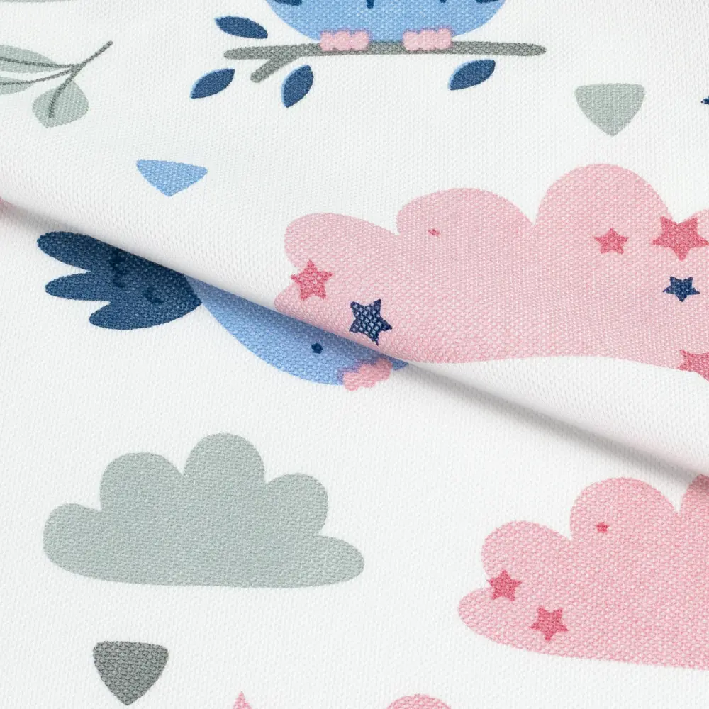 Штора на ленте Совы 160x260 см цвет синий GARDEN STLM-2104492 - Вид №3