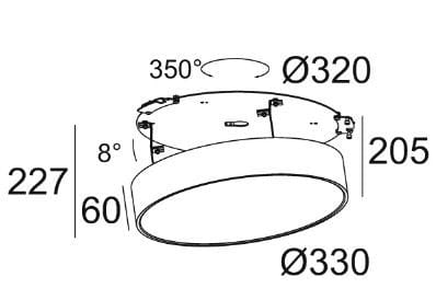 Утопленный регулируемый светодиодный потолочный светильник Deltalight Supernova XS ARCH-00029376 - Вид №9