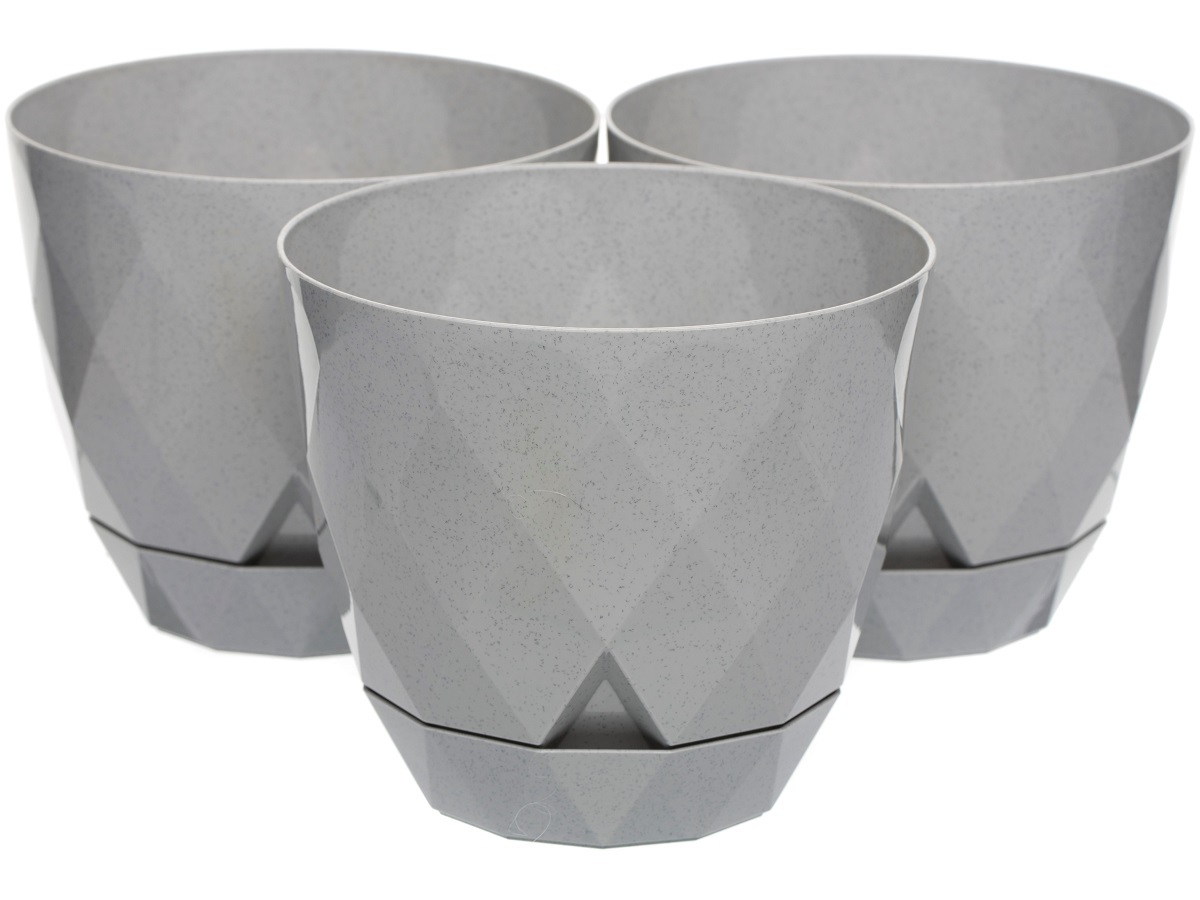 Горшок для цветов Rico 1.3L Grey NAVAKO 16021 - Вид №3
