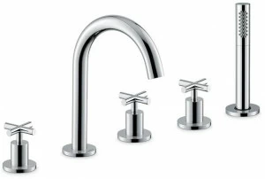 newform Смеситель для ванны на 5 отверстий с ручным душем Blink 70882c - 70982c