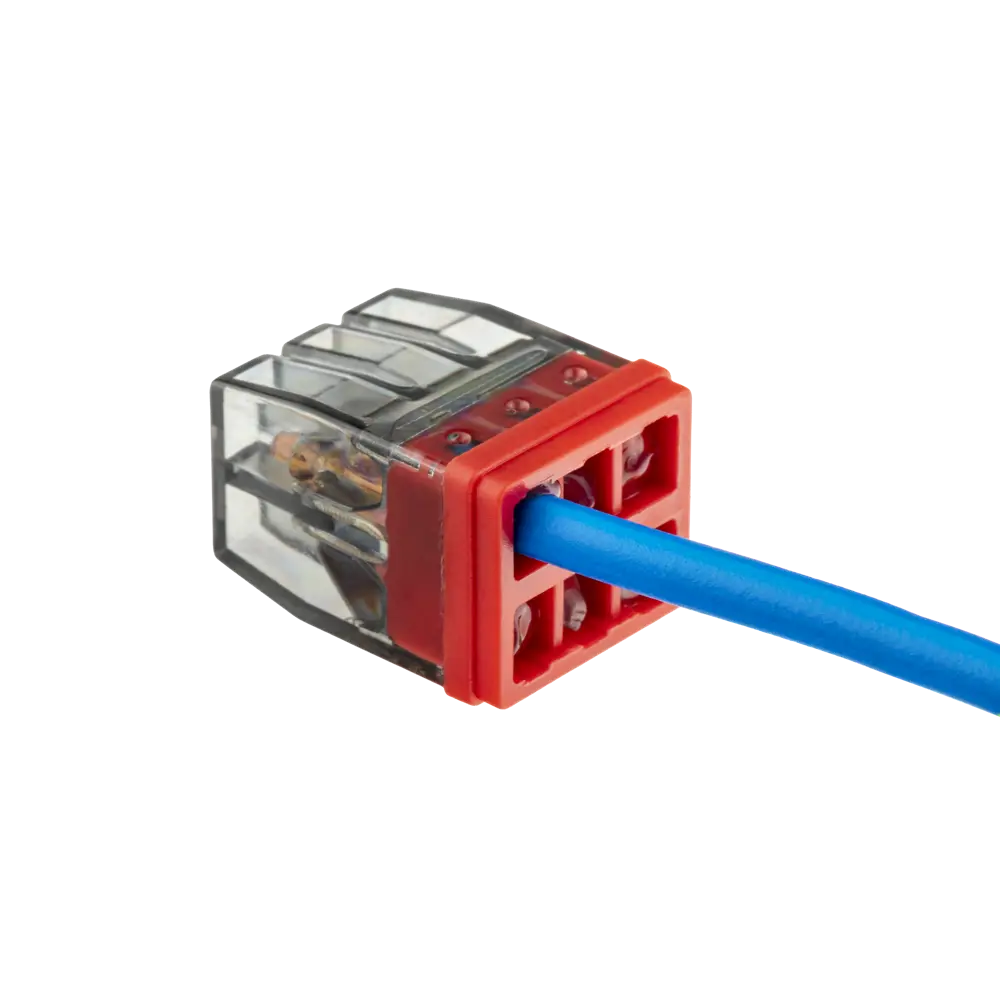 84509782 Клеммы монтажные самозажимные с пастой Duwi СМК 772-206 6-проводные 2,5мм² прозрачные 5шт 26732 4 STLM-1118925  - Вид №8