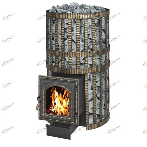 Печь для бани Везувий Русский пар (220) с закрытой каменкой 145