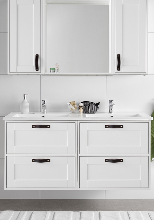 1561142 Шкаф Для Умывальника Eden 1200 2X600 Белый Hafa 