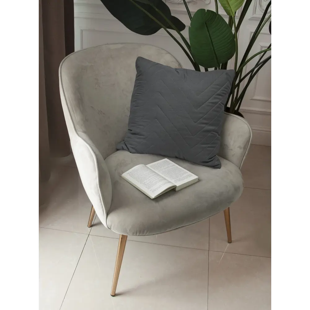 INSPIRE Nicolosi - декоративная подушка графит 45х45 см 89334502 STLM-1060725 - Вид №3