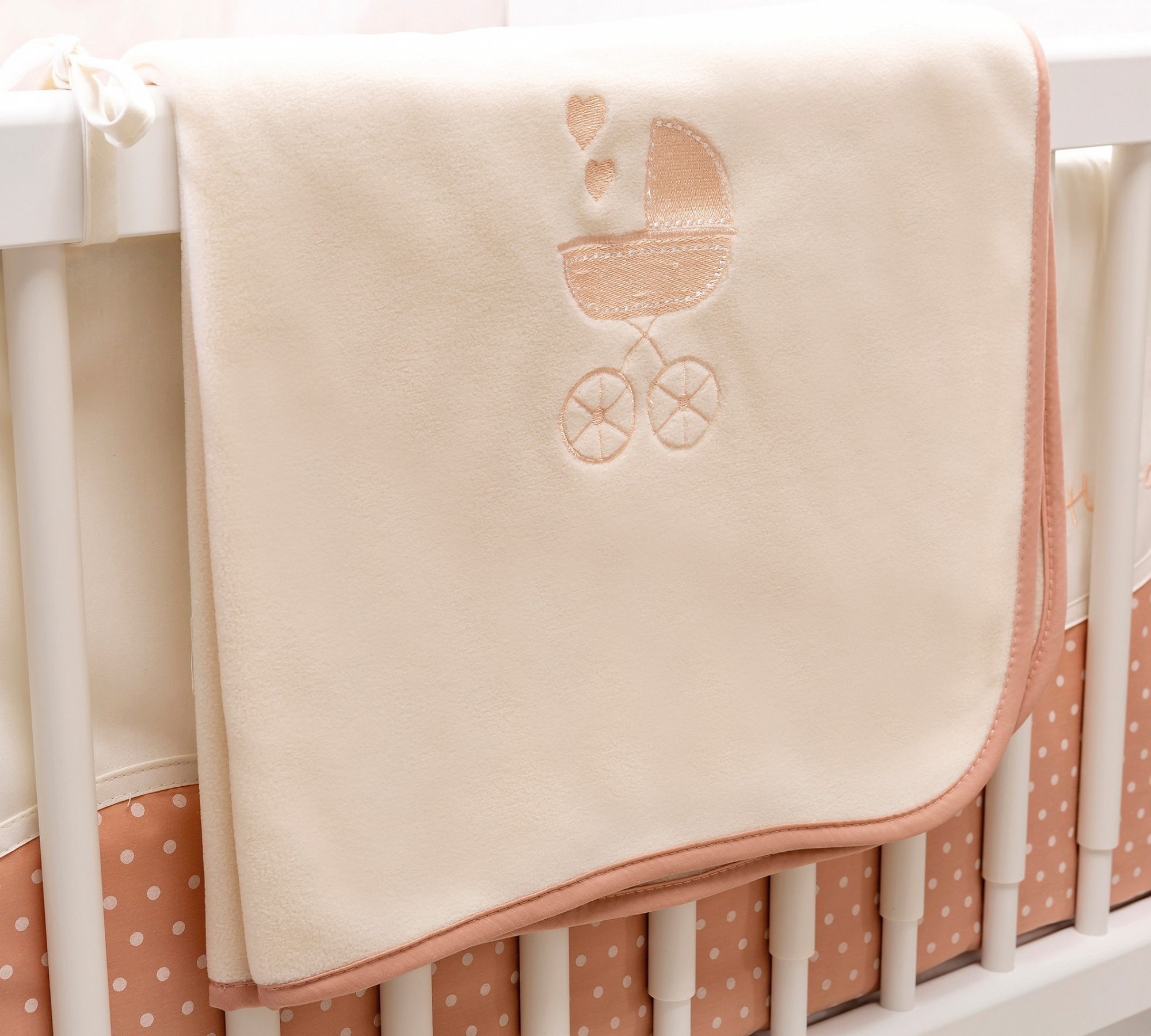 Комплект детского постельного белья для кроватки 80х130 см бежевый Romantic CILEK ROMANTIC BABY 00-3832517 Бежевый Santreyd  - Вид №3