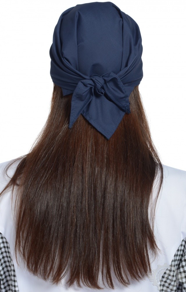 59286 Косынка ткань "Тиси" темно-синяя  Повар  размер Спецодежда  - Вид №2