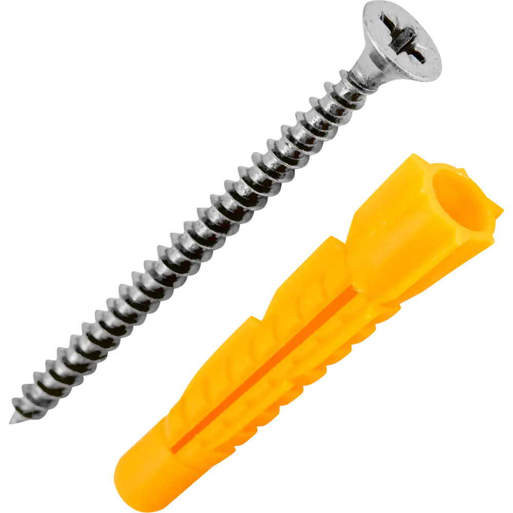 Дюбель универсальный с саморезом Ш6х80 мм полипропилен 6 шт НЕВСКИЙ КРЕПЕЖ STLM-2200628 - Вид №2