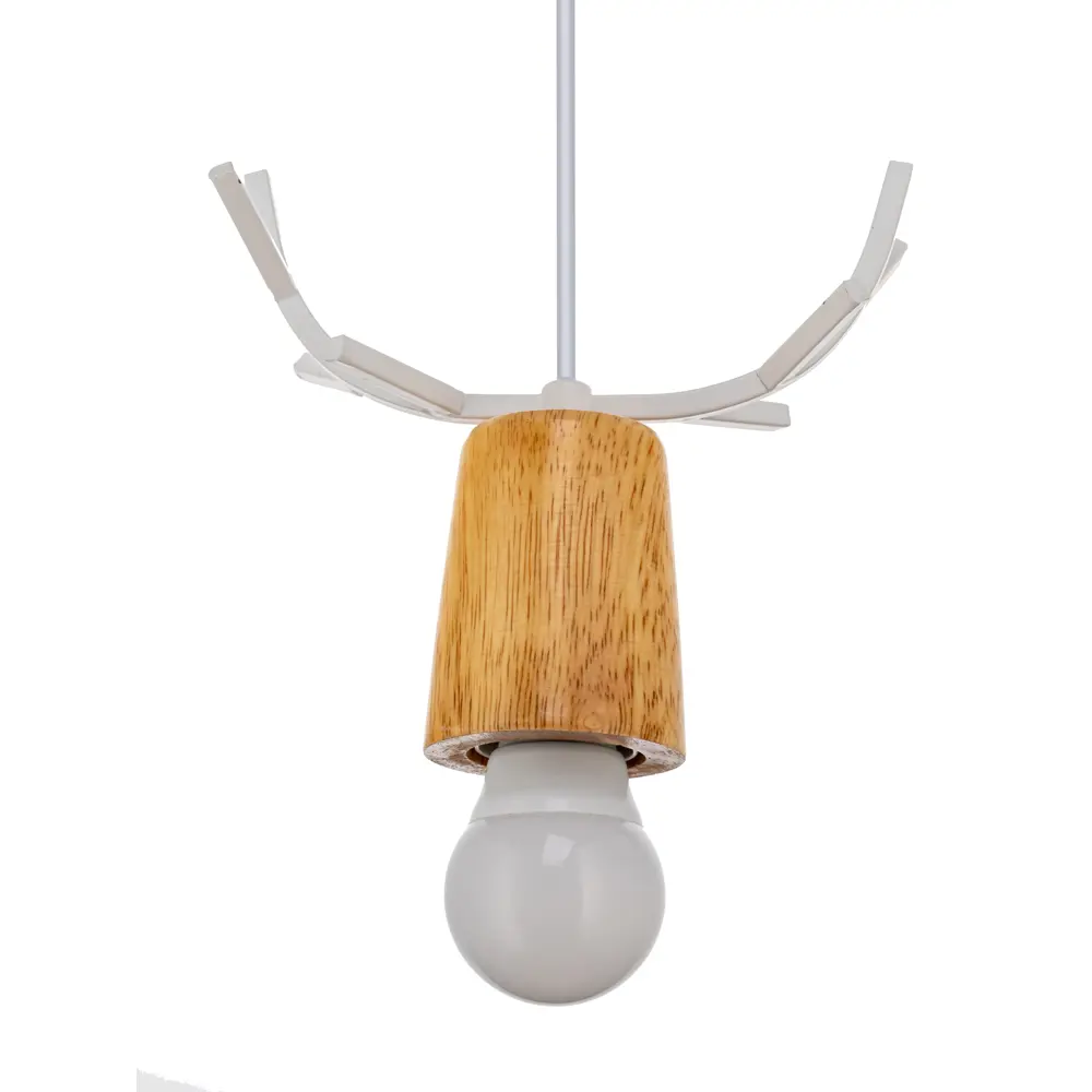 Светильник подвесной Lamplandia Antler White L1370, 1 лампа, 5 м², цвет белый STLM-2075556 - Вид №5