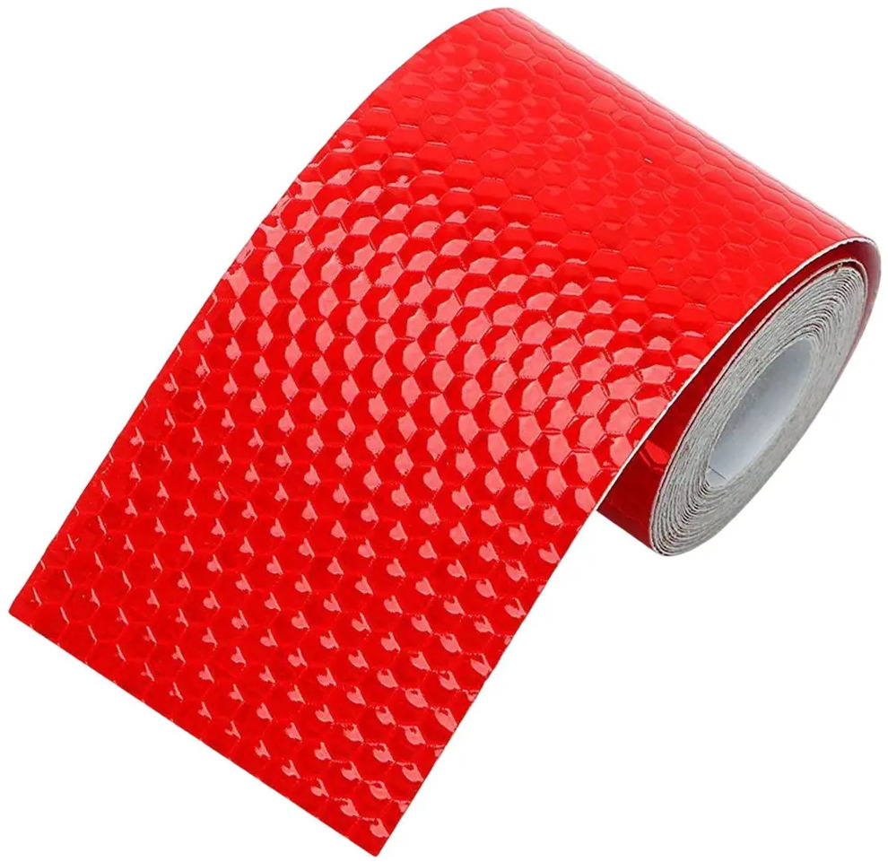 91749931 Лента сигнальная Safetystep Reflective Tape Honeycomb 50мм х 5м красный STLM-1007197