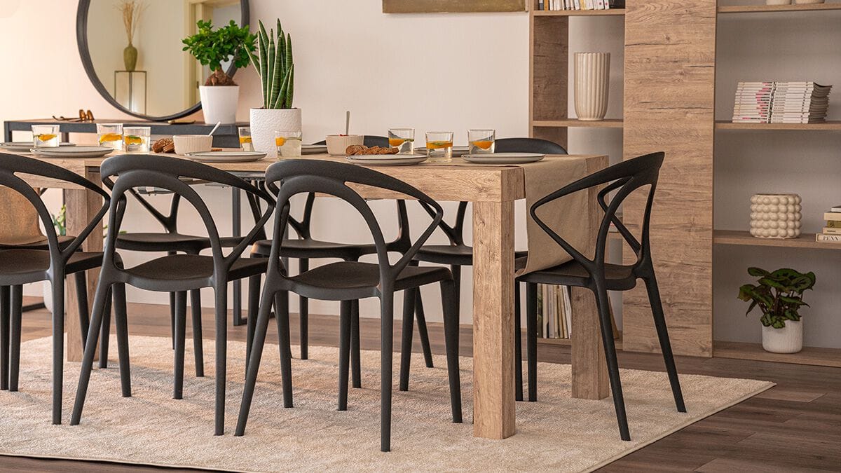 Выдвижной прямоугольный обеденный стол из меламиновой ткани Mobili Fiver First ARCH-00116162 - Вид №40