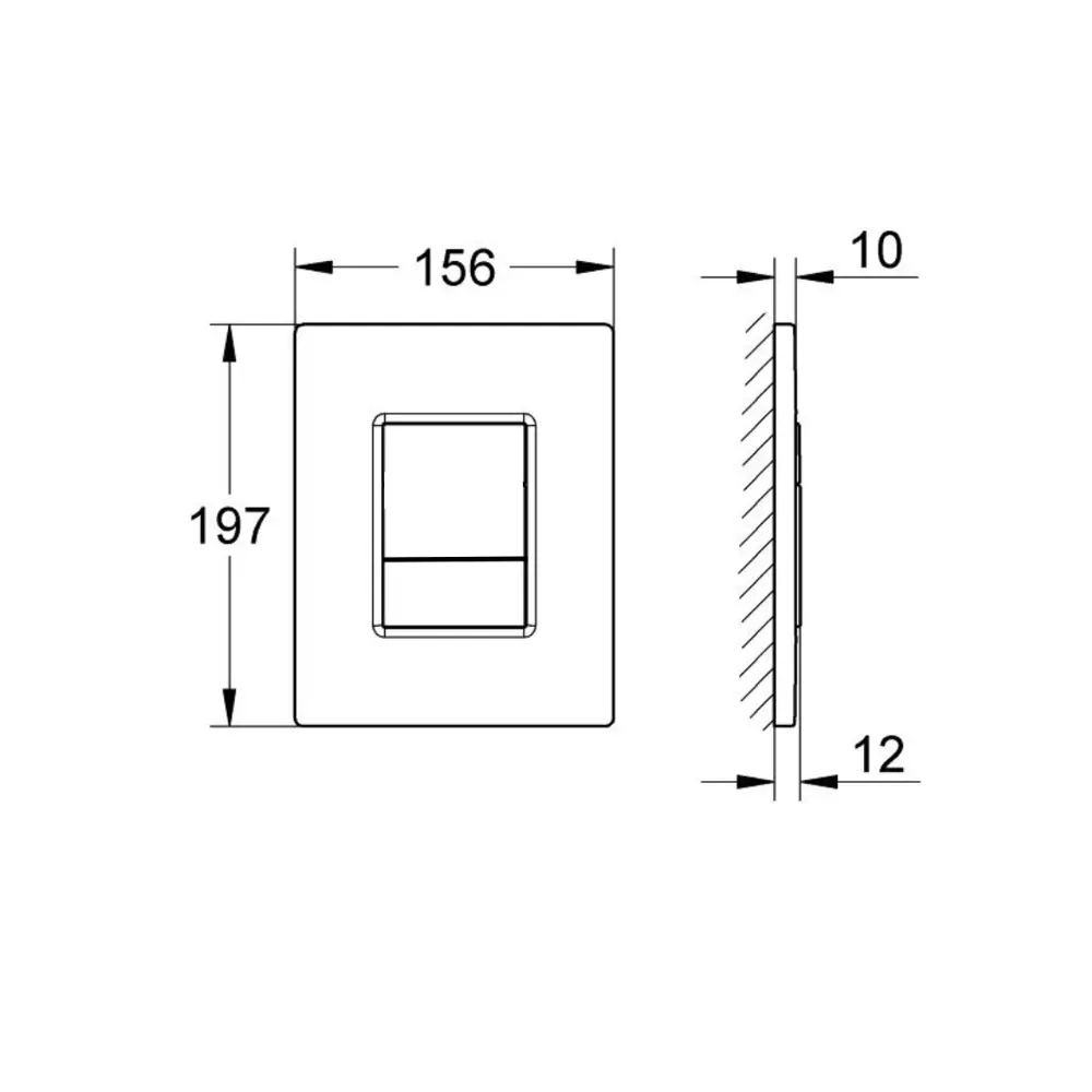 Комплект инсталляции Aquatek Pneumo N 49 с безободковым унитазом AM.PM Gem клавиша Aquatek Pnn-0000002 серая Pneumo N49 STLM-2051831 - Вид №8