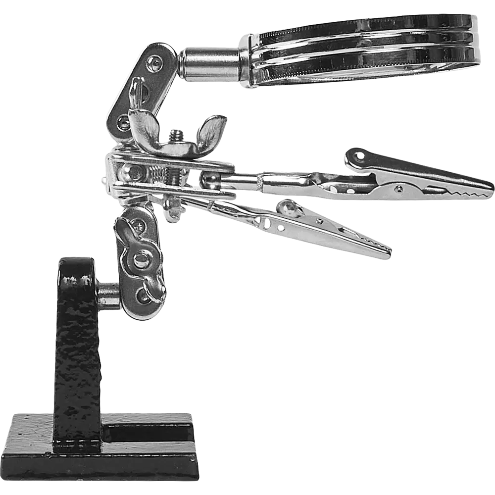 Зажим для пайки с лупой 3854 Третья рука Santreyd STLM-2071150 - Вид №1