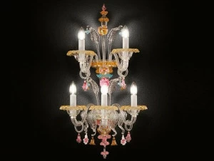 MULTIFORME Бра из муранского стекла ручной работы Toffee Ap0727-3+2-cpz