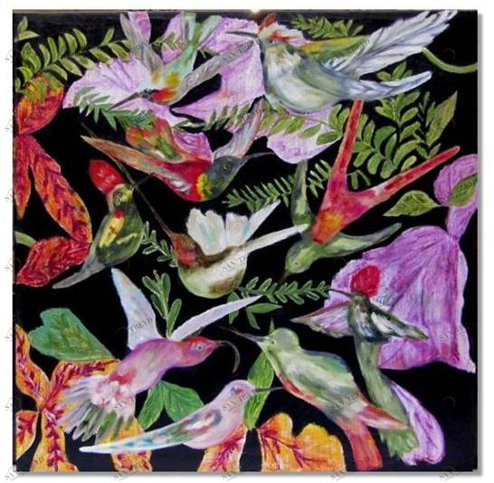 ICI ET LÀ Смешанная техника на холсте K. fabrizzi Kf33