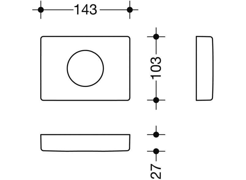 477.06B750 Диспенсер для гигиенических пакетов HEWI Edition matt | Polyamid  - Вид №6