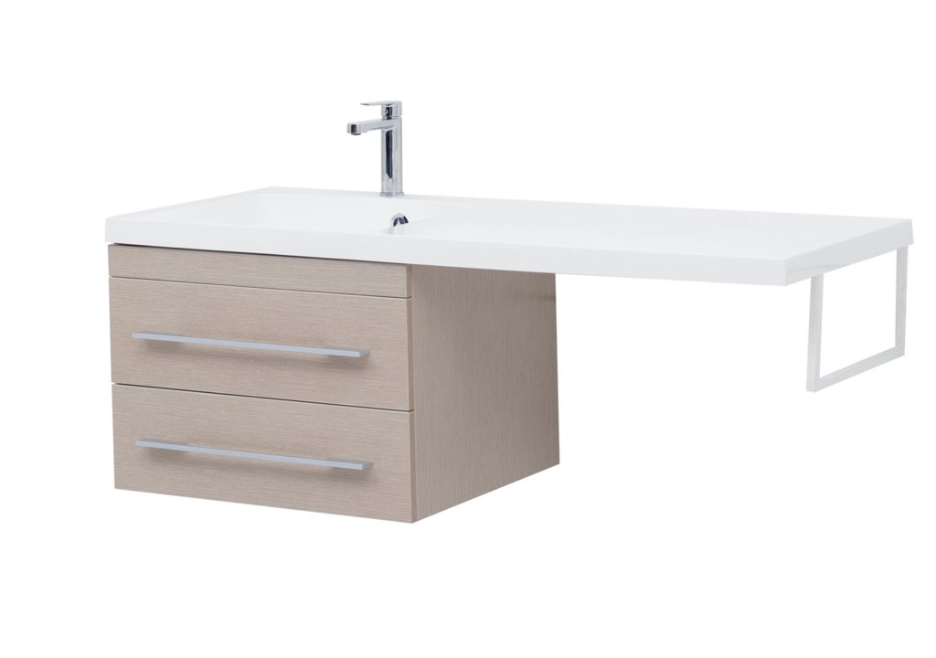 Тумба с раковиной Aquanet Нота 120 L светлый дуб 0017148500239565 - Вид №4