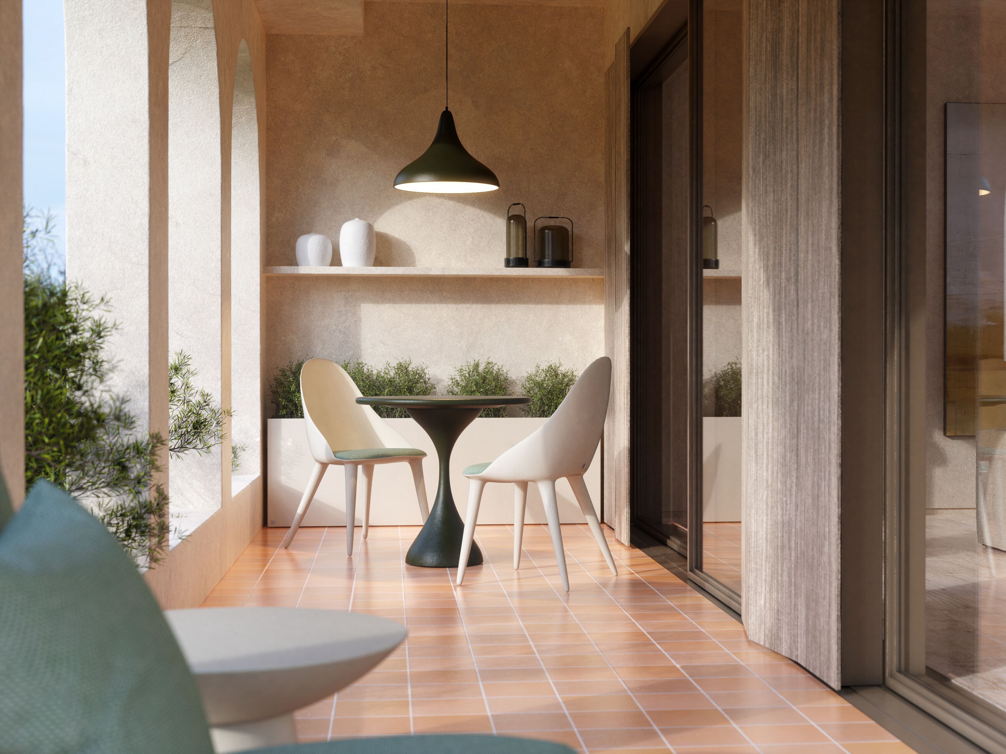 Круглый стол из стекловолокна GANSK MELODY ARCH-00110476 - Вид №3