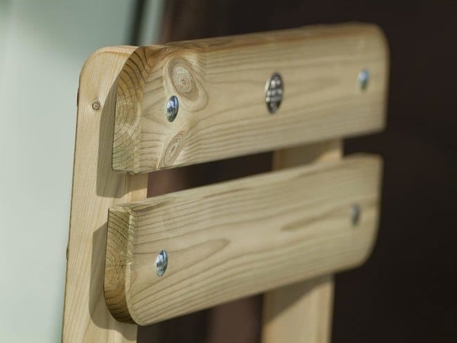 Деревянный садовый стул с открытой спинкой Pircher SIRMIONE ARCH-00037697 - Вид №2