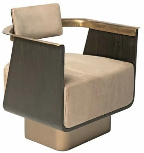 Shake Кресло в набуке с подлокотниками Boston