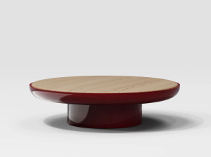 Низкий круглый журнальный столик