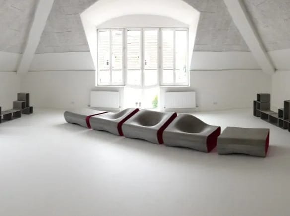 Модульная бетонная скамья со спинкой SWISSPEARL дизайн ARCH-00096634 - Вид №5