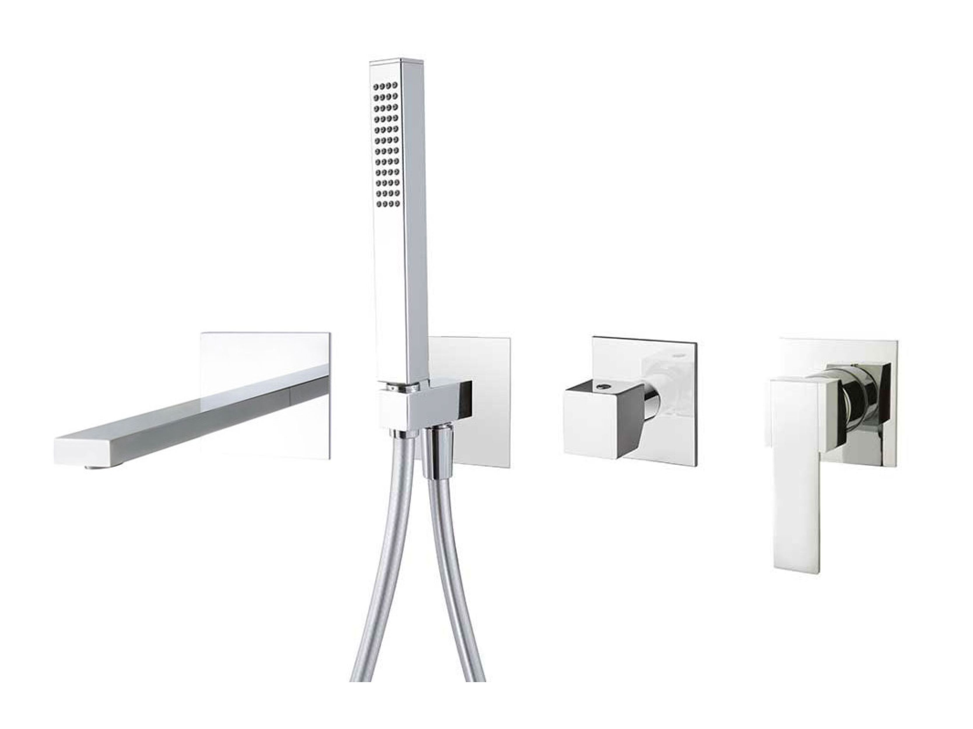 Смеситель для ванны с 4 отверстиями и ручным душем QD Magistro Lab приложение ARCH-00008358 - Вид №1