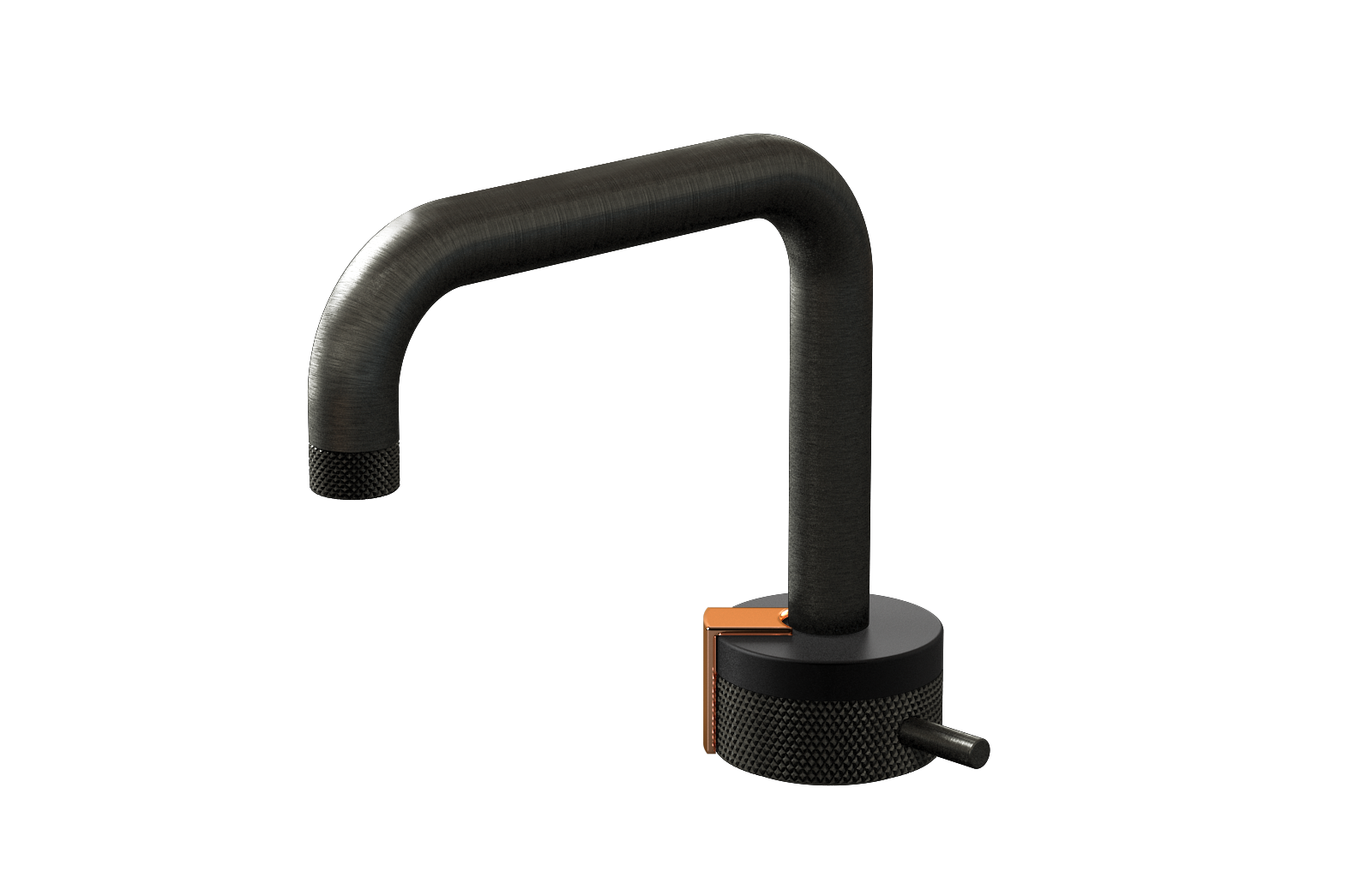 E-11500-R1MBK-L2RG-BOX Однорычажный прогрессивный смеситель для раковины - излив 15,3см GRAFF MOD+