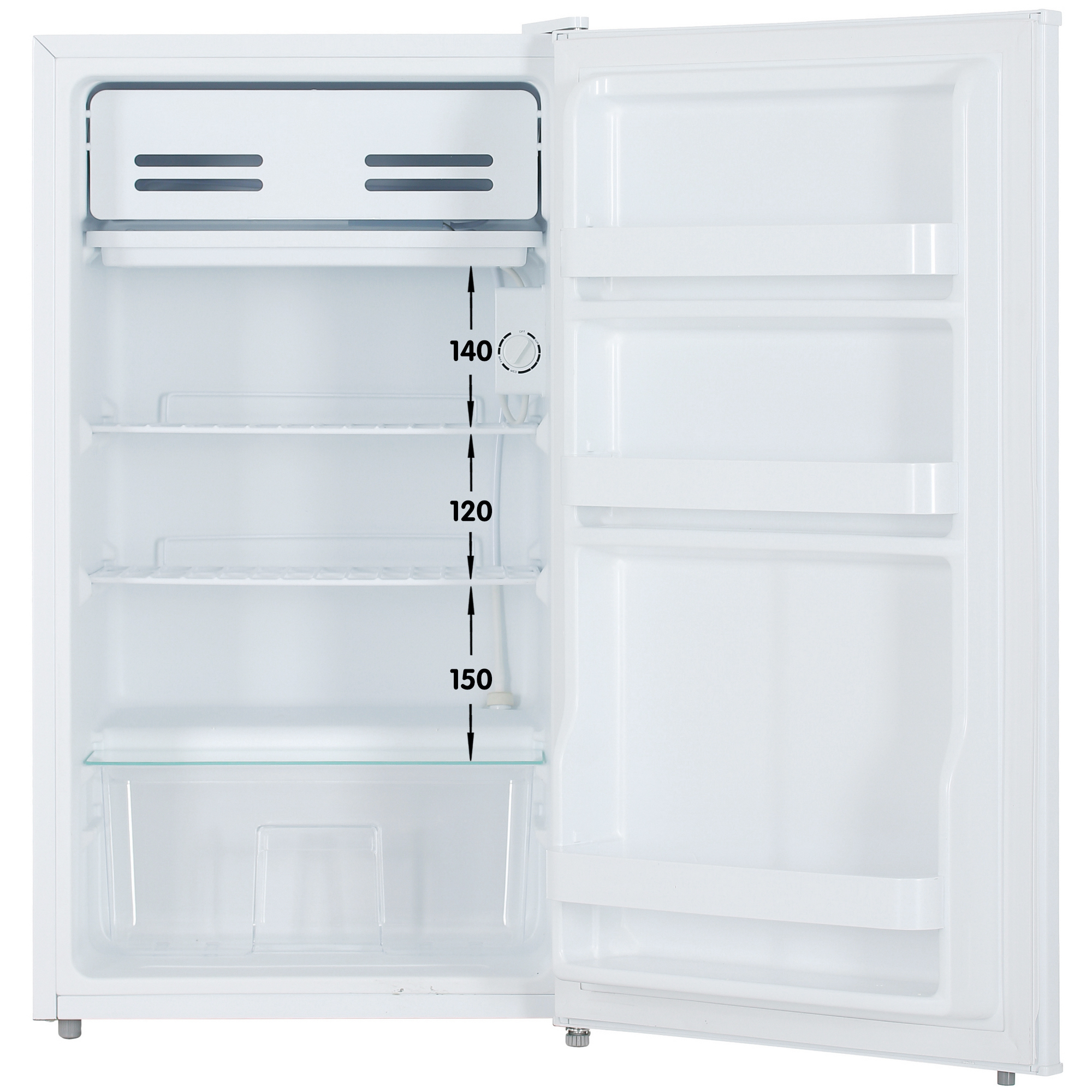 1375662 Холодильник компактный   KRAFT BC(W)-115 белый STDN-0003579 - Вид №1