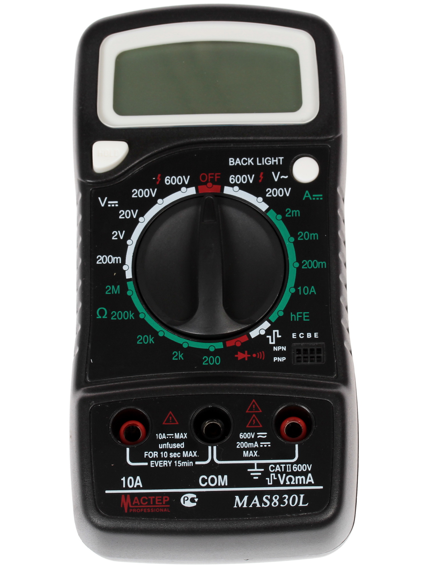 Мультиметр Master Professional MAS830L 1063060 STDN-0005900