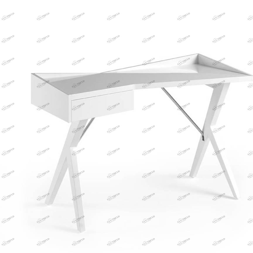 Письменный стол белый с ящиком Comodidad от Angel Cerda ANGEL CERDA  345215 Белый 