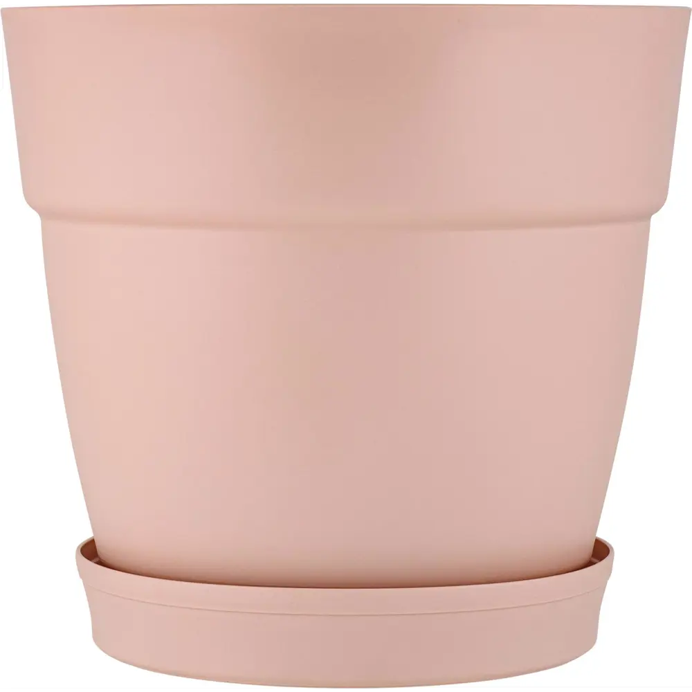 Горшок цветочный Ingreen Villa de Fiori ø17 см v2 л пластик розовый STLM-2139768 - Вид №1