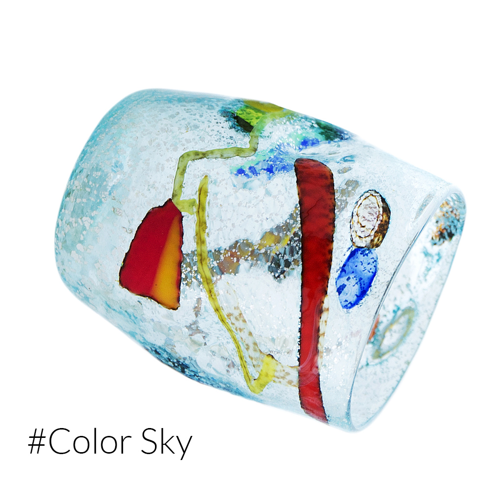 1772 ORIGINALMURANOGLASS Пятиламповая люстра из муранского стекла 70 см  - Вид №1