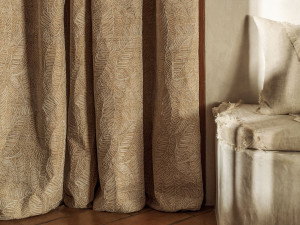 Шелковая вышитая ткань для штор