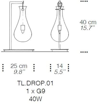 Veronese Настольная лампа из муранского стекла Drop sun-id-1355448 - Вид №8