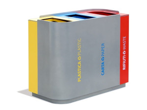 Корзина для мусора из оцинкованной стали для мусора