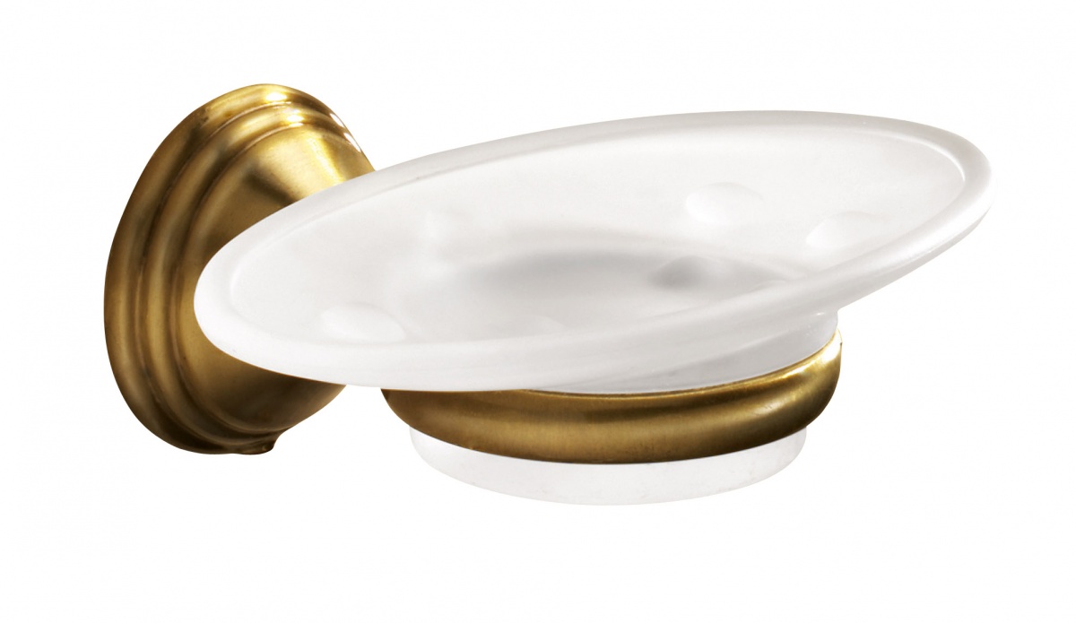 7511(44) Gedy G-Romance, настенная стеклянная мыльница, цвет бронза