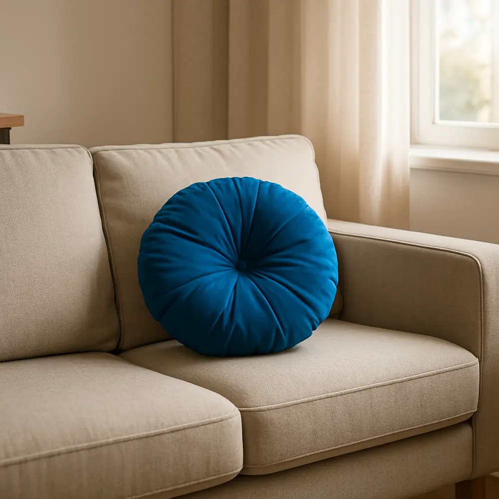 Декоративная подушка Seasons Ibiza 1 ø37 см цвет бирюзовый STLM-2040966 - Вид №3